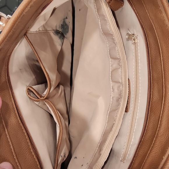 Nine West Tan and White Tote - Picture 4 of 7